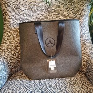 Mercedes-Benz Gray‎ Felt Tote Bag Shopping Bag Travel Carry-On